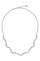 Ted Baker London Crysely Baguette Cubic Zirconia Necklace in Silver Tone/Clear Crystal at Nordstrom