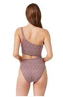 Luma Gottex Retro Luxury One Shoulder Monokini Pink at Nordstrom,