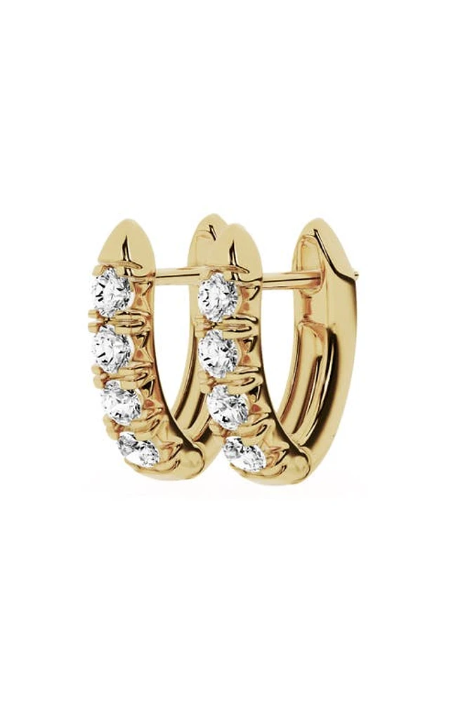 Jennifer Fisher 18K Gold Lab Created Diamond J Hoop Earrings - 0.8 ctw in 18K Yellow Gold at Nordstrom