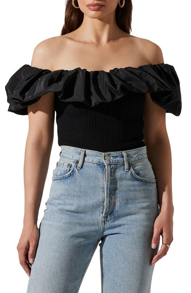 ASTR the Label Cherie Ruffle Off Shoulder Top at Nordstrom,