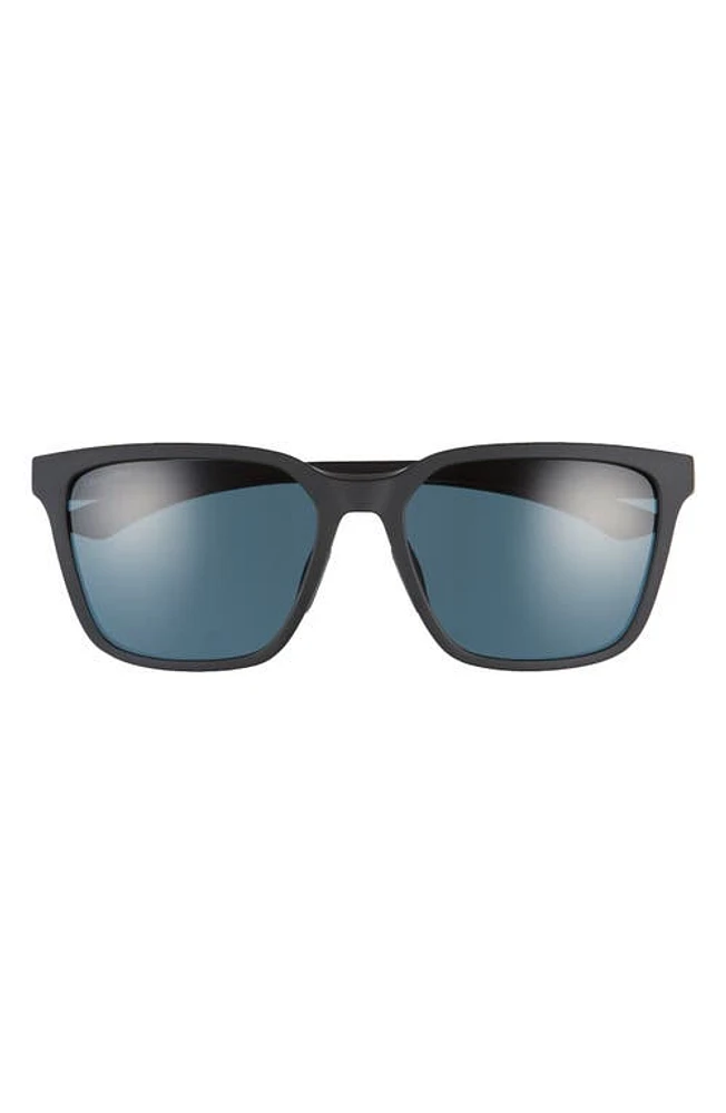 Smith Shoutout 57mm ChromaPop Polarized Square Sunglasses in Matte Black /Cp Polar Black at Nordstrom