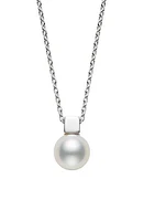 Mikimoto Classic Cultured Pearl Pendant Necklace in White Gold at Nordstrom, Size 18