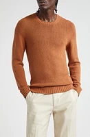 Thom Sweeney Bourette Silk Crewneck Sweater at Nordstrom,