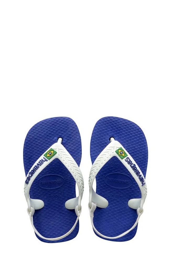 Havaianas Baby Brazil Flip Flop Marine Blue at Nordstrom, M