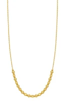 Bony Levy 14K Gold Beaded Frontal Necklace in 14K Yellow Gold at Nordstrom, Size 18