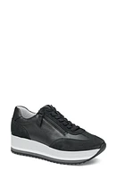 Johnston & Murphy Gracie Side Zip Sneaker Calfskin/Suede at Nordstrom