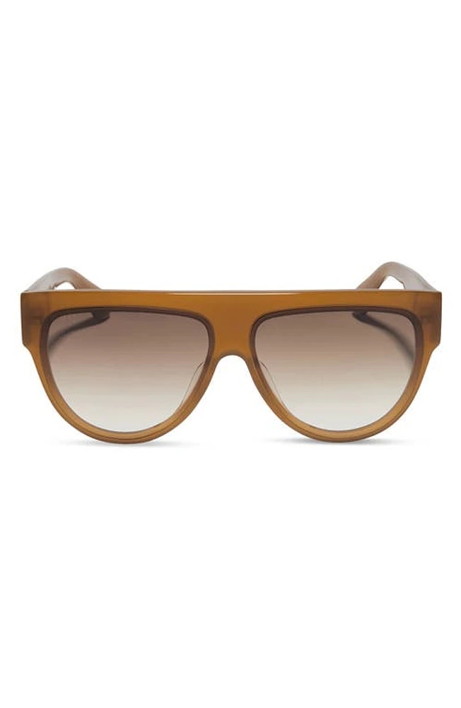 DIFF Georgie 58mm Gradient Shield Sunglasses in Brown Gradient at Nordstrom