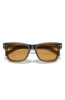 Prada 55mm Rectangular Sunglasses in Brown at Nordstrom