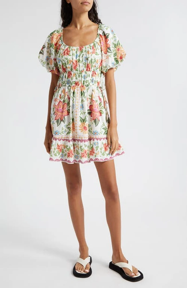 FARM Rio Bloom Garden Dress Off-White at Nordstrom,