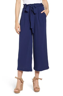 GIBSONLOOK Gibson x Hi Sugarplum! Sedona Wide Leg Ankle Pants in Chambray Solid at Nordstrom, Size Small