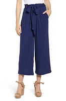 GIBSONLOOK Gibson x Hi Sugarplum! Sedona Wide Leg Ankle Pants in Chambray Solid at Nordstrom, Size Small