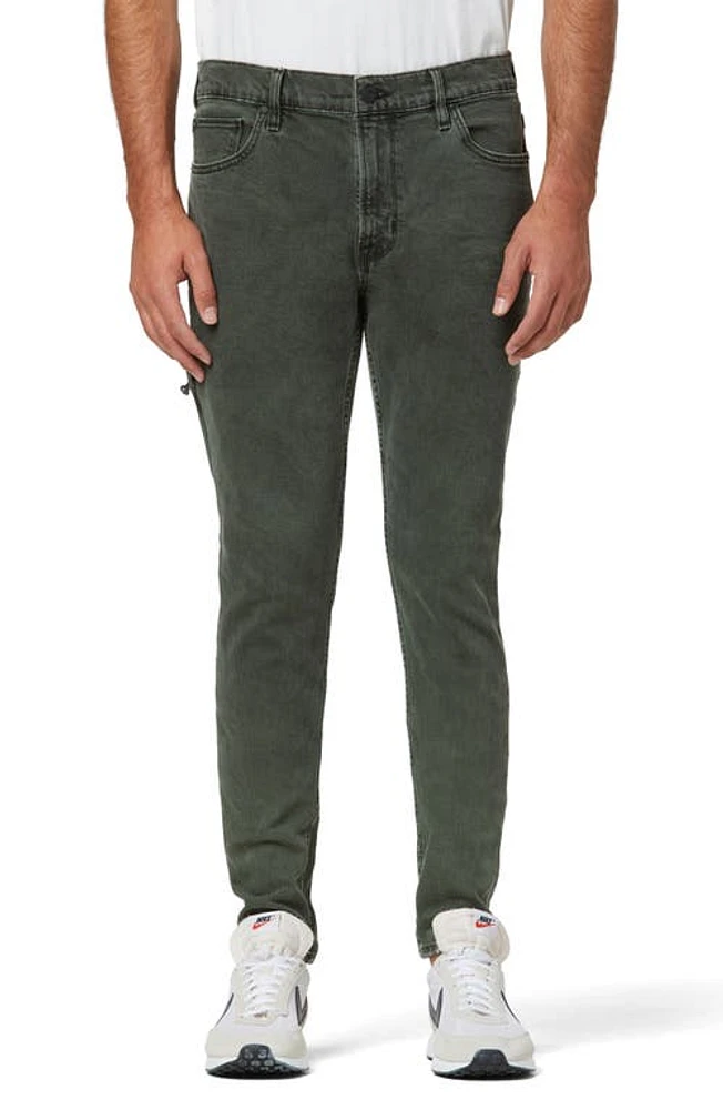 Hudson Jeans Zack Side Zip Skinny Stained Army at Nordstrom,