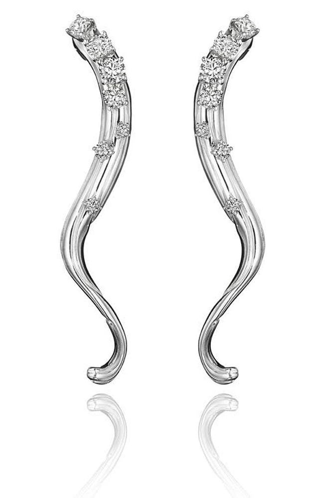 Hueb Bahia 18K White Gold Diamond Drop Earrings at Nordstrom