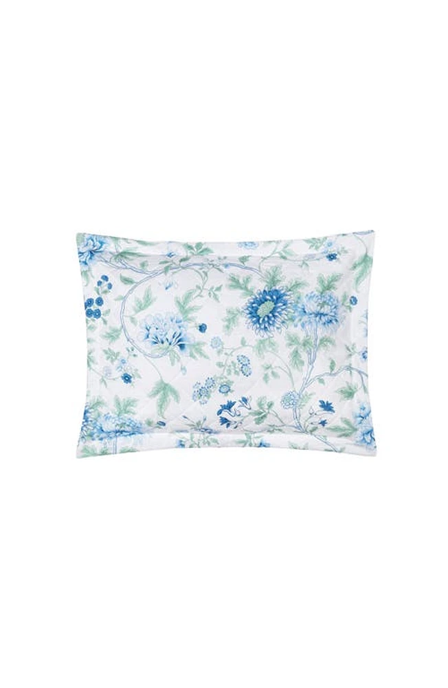 Matouk Simone Linen Pillow Sham in Sea at Nordstrom