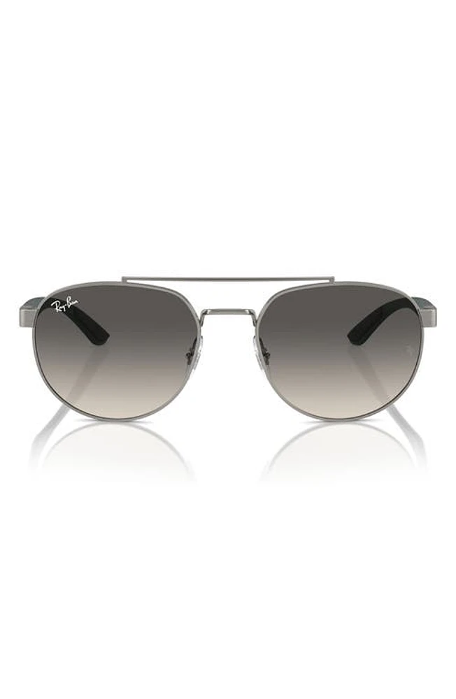 Ray-Ban 56mm Gradient Irregular Sunglasses in Gunmetal at Nordstrom