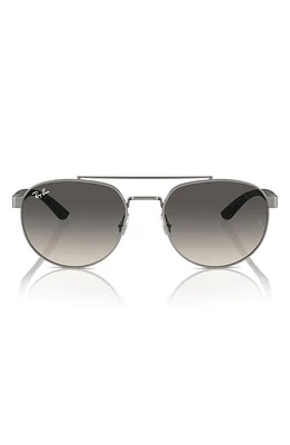 Ray-Ban 56mm Gradient Irregular Sunglasses in Gunmetal at Nordstrom