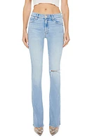 MOTHER Runaway Frayed Hem Skinny Flare Jeans at Nordstrom,