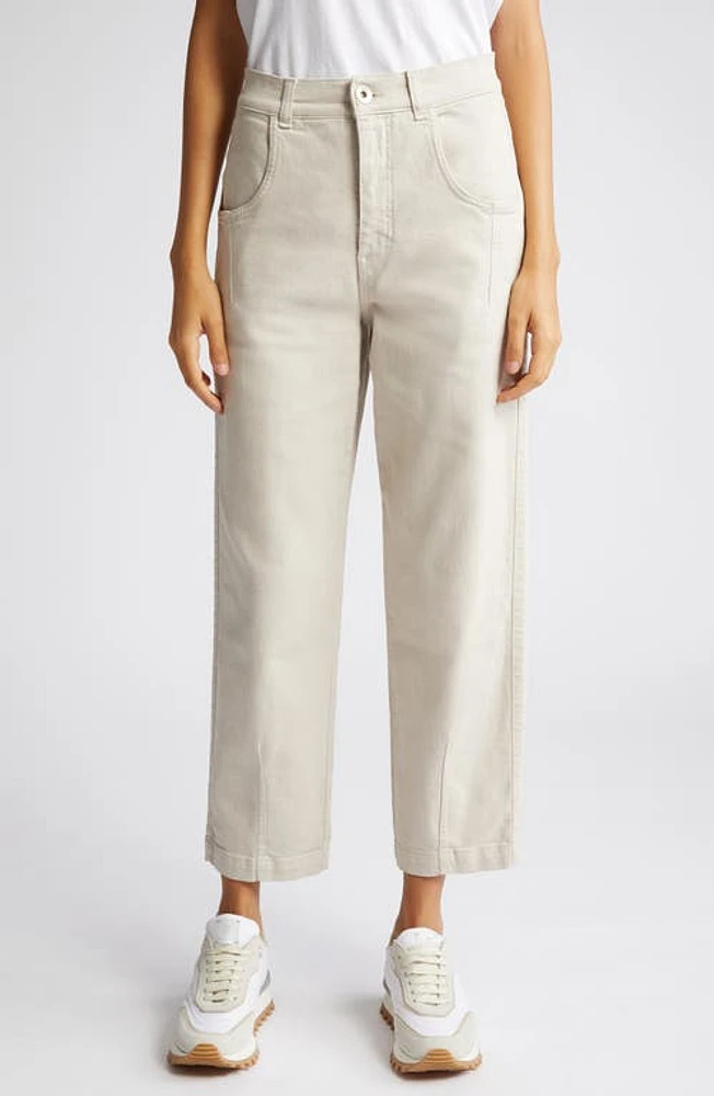 Eleventy Crop Bull Denim Jeans Sabbia at Nordstrom, Us