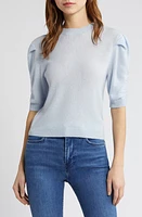 FRAME Ruched Sleeve Recycled Cashmere & Wool Sweater at Nordstrom,