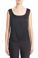 St. John Collection Liquid Satin Round Neck Shell at Nordstrom,