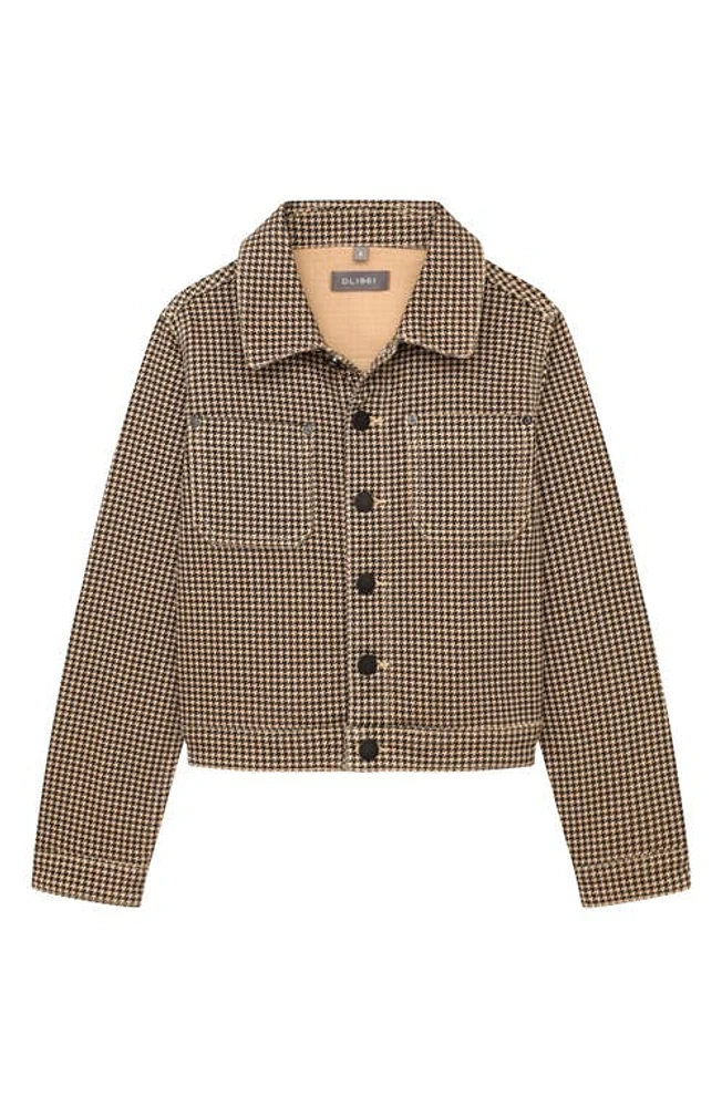 DL1961 Kids' Manning Houndstooth Jacket Dogstooth at Nordstrom