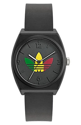 adidas Resin Strap Watch in Black at Nordstrom