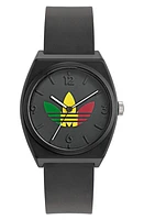 adidas Resin Strap Watch in Black at Nordstrom