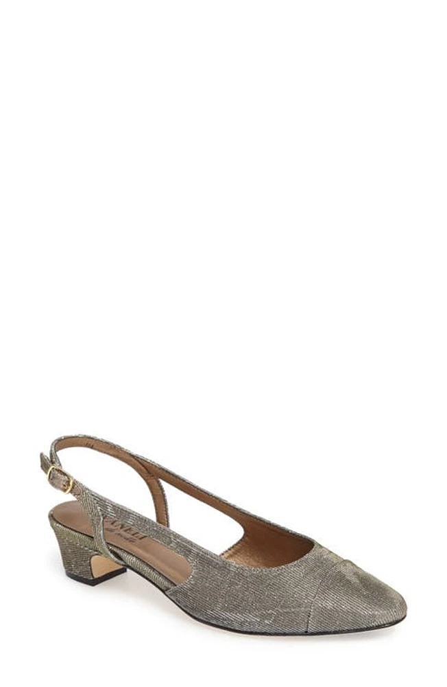 VANELi 'Aliz' Slingback Pump Platinum Fabric at Nordstrom,