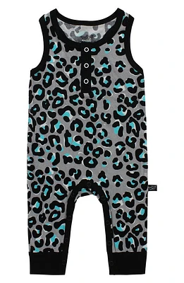 Peregrine Kidswear Mod Leopard Print Romper in Light Grey/multi at Nordstrom, Size 18-24M