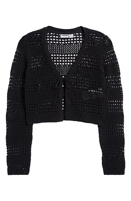 Noisy may Laika Open Stitch Crop Cardigan at Nordstrom,