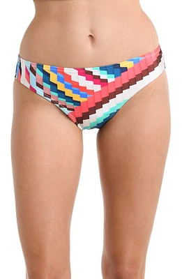 La Blanca Slice Hipster Bikini Bottoms Blue/Green Multi at Nordstrom,