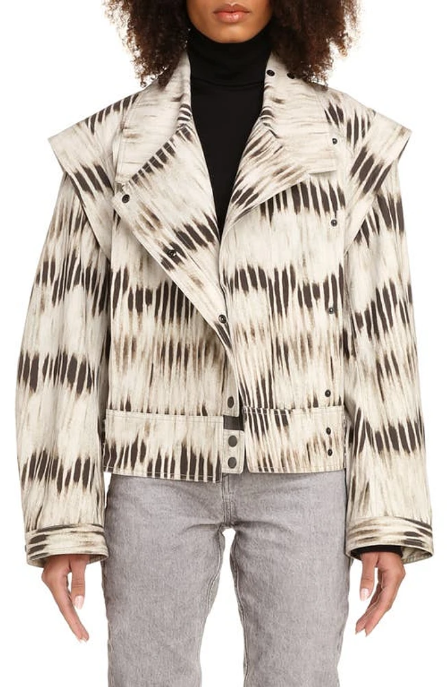 Isabel Marant Tie Dye Jacket in Khaki at Nordstrom, Size 6 Us