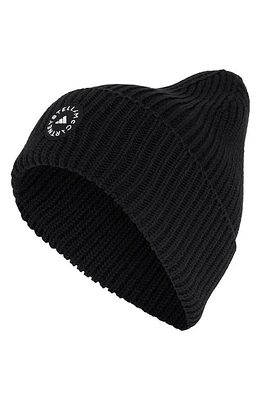 adidas by Stella McCartney Cuff Knit Beanie in Black/White at Nordstrom