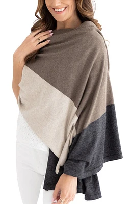 zestt organics The Dreamsoft Travel Scarf in Brownstone Colorblock at Nordstrom