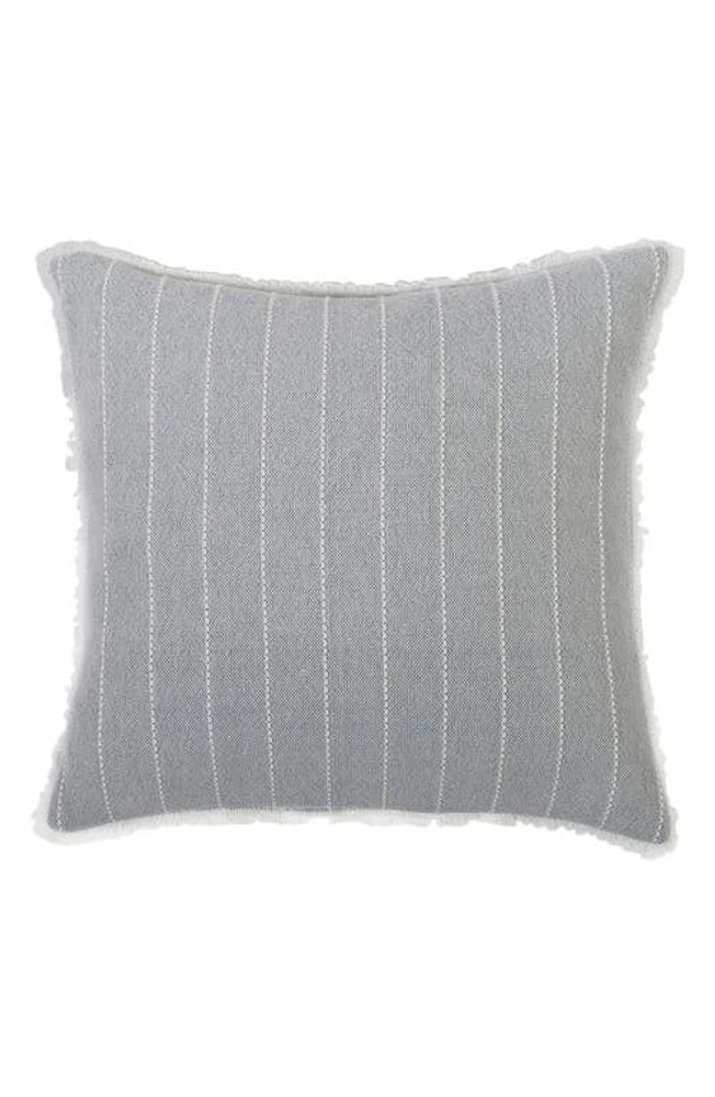 Pom Pom at Home Henley Stripe Square Pillow in Sky at Nordstrom