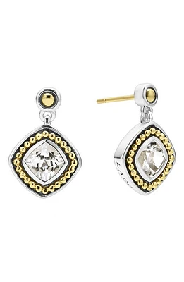 LAGOS Caviar Color White Topaz Drop Earrings in Gold at Nordstrom