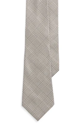 Ralph Lauren Purple Label Check Silk Tie in Grey at Nordstrom