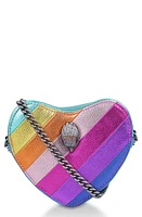 Kurt Geiger London Rainbow Shop Mini Kensington Heart Crossbody Bag in Multi/Other at Nordstrom