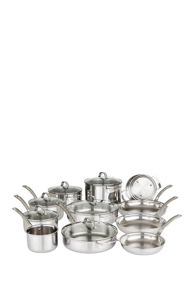 Viking 17-Piece 3-Ply Stainless Steel Cookware Set in Silver at Nordstrom, Size No Size