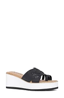 NYDJ Reesie Platform Wedge Sandal Black at Nordstrom,