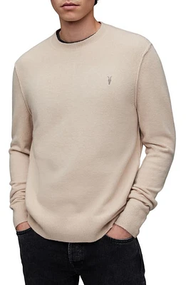 AllSaints Statten Crewneck Sweater Tinted Ecru at Nordstrom,