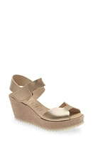 Pedro Garcia Fama Platform Wedge Sandal Desert Cervo Lame at Nordstrom,