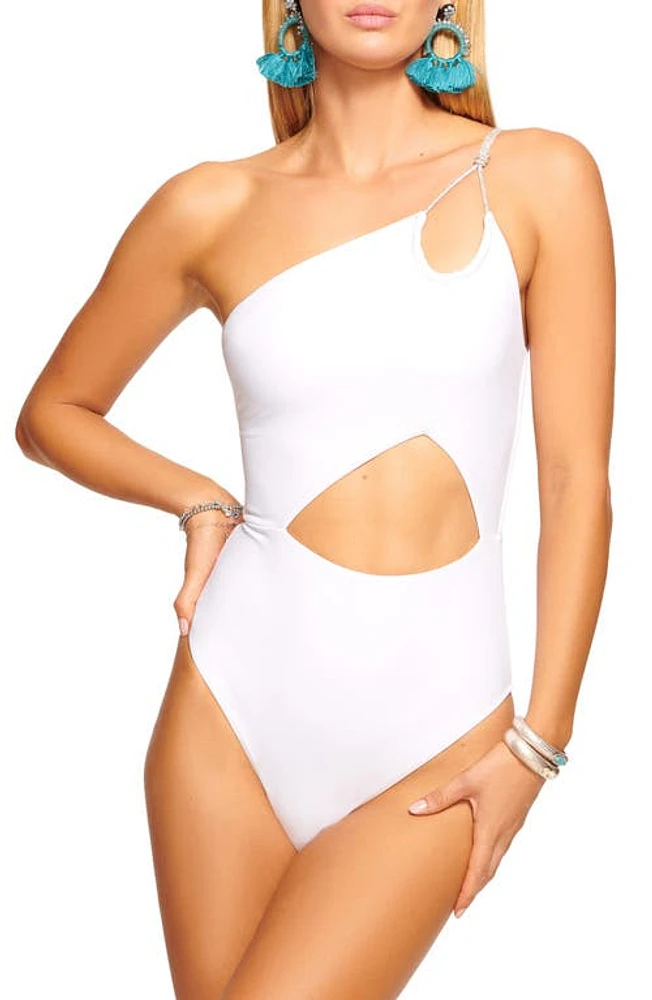 Ramy Brook India One-Shoulder One-Piece Swimsuit White at Nordstrom,