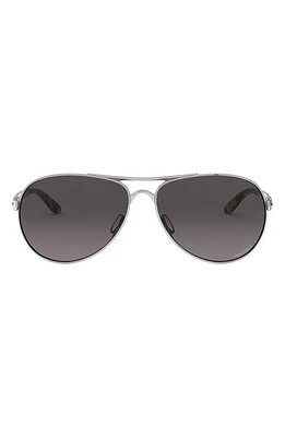 Oakley Feedback 59mm Prizm Aviator Sunglasses in Matte Grey at Nordstrom