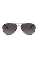 Oakley Feedback 59mm Prizm Aviator Sunglasses in Matte Grey at Nordstrom