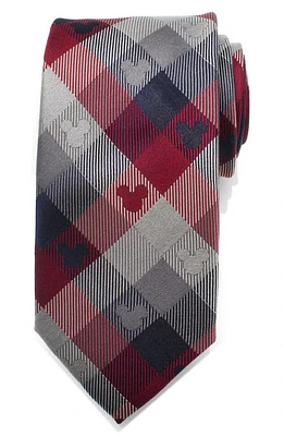 Cufflinks, Inc. Plaid Mickey Mouse Silk Tie in Multi at Nordstrom