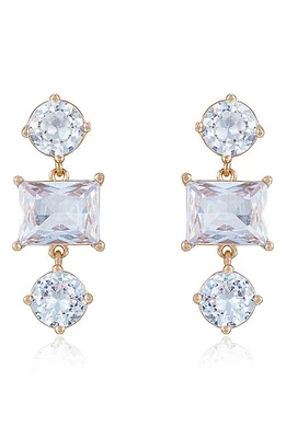 Ettika Cubic Zirconia Drop Earrings in Gold at Nordstrom