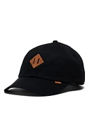 Herschel Supply Co. Sylas Tan Diamond Cotton Twill Baseball Cap in Black at Nordstrom