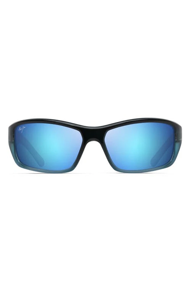 Maui Jim Barrier Reef 62mm Polarized Sunglasses in Blue Turquoise/Blue at Nordstrom