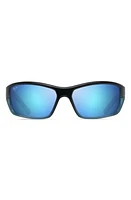 Maui Jim Barrier Reef 62mm Polarized Sunglasses in Blue Turquoise/Blue at Nordstrom